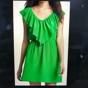 Amanda Uprichard Green Silk Dress